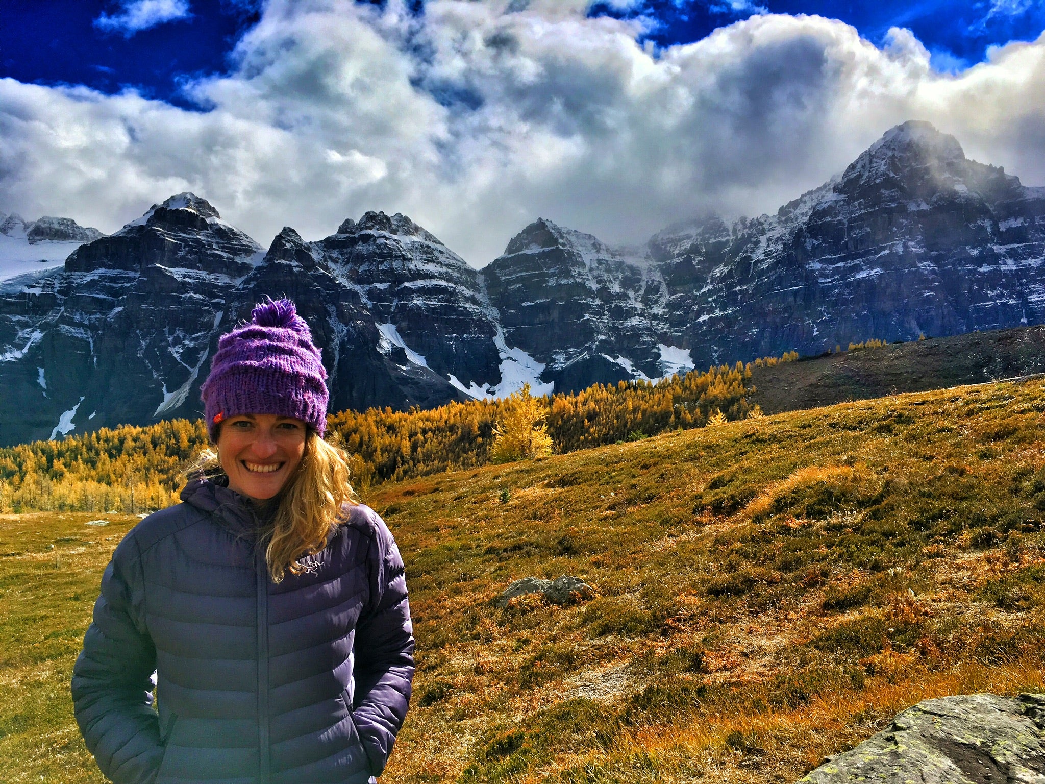 Amy Puzey in the Canadian Rockies